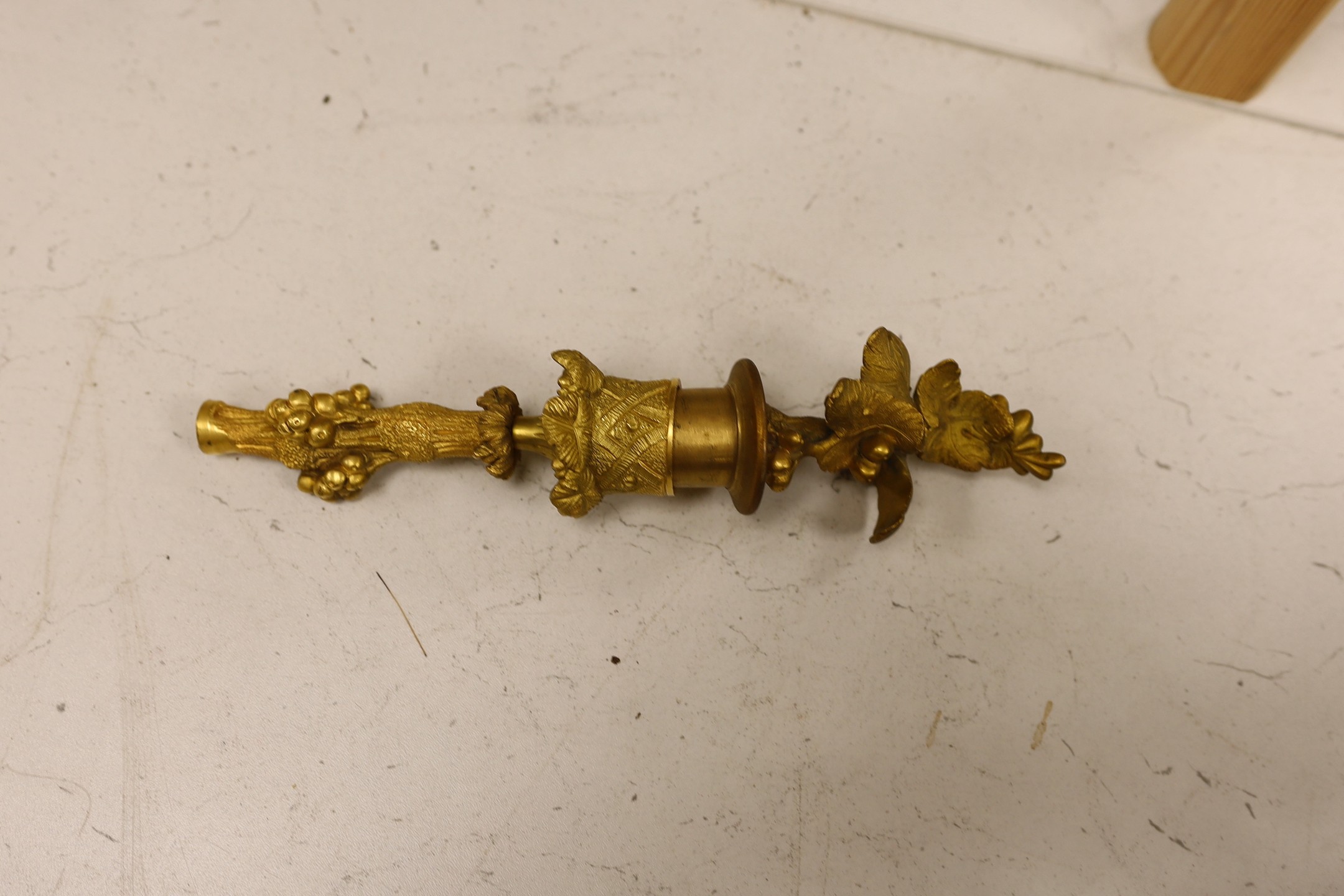 A pair of Victorian ormolu 4-light candelabra with vineous stems - 56cm tall